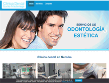 Tablet Screenshot of clinicadentalgorkamadariaga.com
